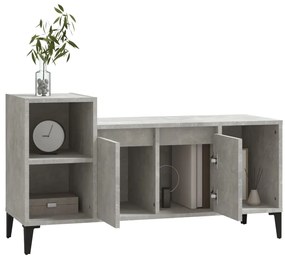 vidaXL Έπιπλο Τηλεόρασης Γκρι Σκυρ. 100x35x55 εκ. Επεξ. Ξύλο
