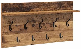 vidaXL Τοίχου Κρεμάστρα Παλαιό ξύλο 80 x 40 x 12 cm Επεξεργασμένο ξύλο