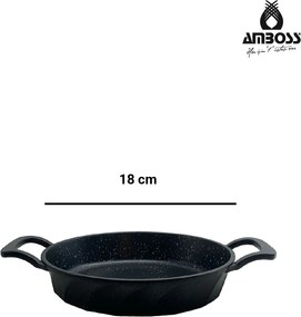 Stewehome Σετ τηγάνι και σαγάνι από χυτοσίδηρο με επίστρωση τιτανίου