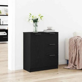 vidaXL Μαύρος Διπλωμένος Μπουφές 60x30x70 εκ. Κατασκευασμένος από Επεξεργασμένο Ξύλο