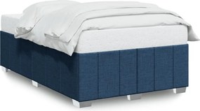 vidaXL Πλαίσιο κρεβατιού χωρίς στρώμα μπλε 120x200cm ύφασμα
