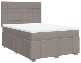 ΚΡΕΒΑΤΙ BOXSPRING ΜΕ ΣΤΡΩΜΑ TAUPE 140X200 ΕΚ. ΥΦΑΣΜΑΤΙΝΟ 3293995