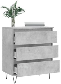 vidaXL Ντουλάπι Γκρι Σκυροδέματος 60x35x70 εκ. Επεξεργασμένο Ξύλο