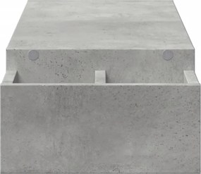 vidaXL Βάση Οθόνης με Αποθ. Γκρι Σκυρ. 100x27x15 εκ. Επεξεργ. Ξύλο