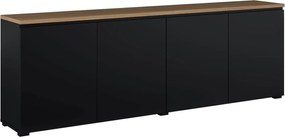 Έπιπλο τηλεόρασης Domus-Μαύρο