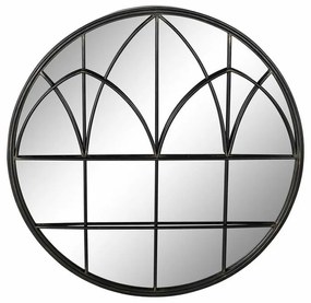 Τοίχο καθρέφτη DKD Home Decor Μαύρο Σύγχρονη 76 x 4 x 76 cm