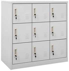vidaXL Φοριαμοί 5 τεμ. Ανοιχτό Γκρι 90 x 45 x 92,5 εκ. Ατσάλινοι