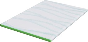 vidaXL Στρώμα επικάλυψης Λευκό και Πράσινο 160 x 200 cm