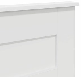 vidaXL Κεφαλάρι με κεφαλάρι Λευκό 150 cm Επεξεργασμένο ξύλο