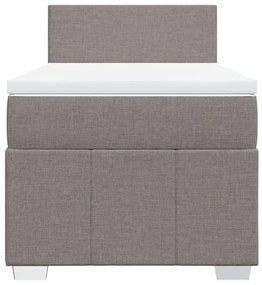 ΚΡΕΒΑΤΙ BOXSPRING ΜΕ ΣΤΡΩΜΑ TAUPE 80X200 ΕΚ. ΥΦΑΣΜΑΤΙΝΟ 3289192