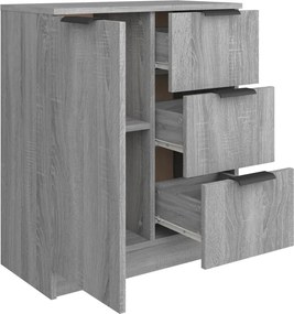 vidaXL Ντουλάπι Γκρι Sonoma 60 x 30 x 70 εκ. από Επεξεργασμένο Ξύλο
