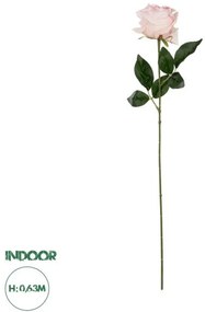 Artificial Garden PINK ROSE BRANCH 21148 Τεχνητό Διακοσμητικό Κλαδί Τριαντάφυλλα Ροζ Y63cm Globostar-21148-Ροζ 21148