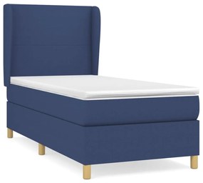 ΚΡΕΒΑΤΙ BOXSPRING ΜΕ ΣΤΡΩΜΑ ΜΠΛΕ 100 X 200 ΕΚ. ΥΦΑΣΜΑΤΙΝΟ 3128347