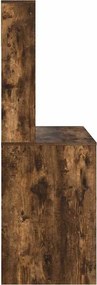 vidaXL Γραφείο Καπνιστό Δρύς 91 x 50 x 149 cm Επεξεργασμένο Ξύλο