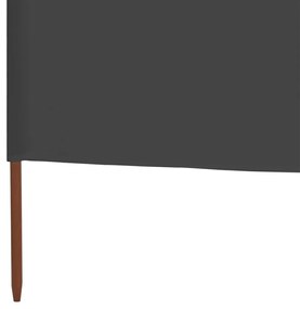 vidaXL Προστατευτικό Αέρα με 9 Πάνελ Ανθρακί 1200 x 80 εκ. Υφασμάτινο