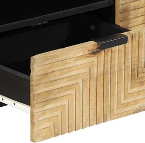 vidaXL Ντουλάπι τηλεόρασης καφέ 105x33x46 cm από μασίφ ξύλο Mango
