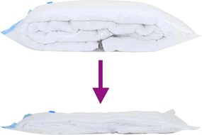 vidaXL Σακούλες Αποθήκευσης 20 pcs Διαφανές και Μπλε 100 x 80 cm