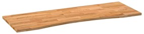 vidaXL Επιφάνεια Τραπεζιού Ορθογώνιος 140x60x2,5 εκ. Μασίφ Ξύλο Δρυός
