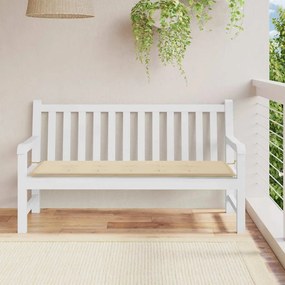 vidaXL Μαξιλάρι Πάγκου Κήπου Μπεζ 150x50x4 εκ. Ύφασμα Oxford