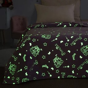 Beauty Home Κουβέρτα μονή φωσφορίζουσα Flash Art 6146 160x220 Λιλά