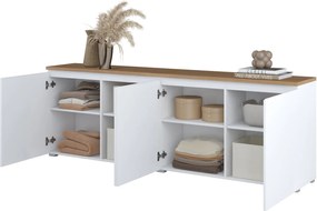 Έπιπλο τηλεόρασης Domus-Λευκό