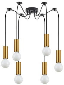 SE21-GM-4-BL6 ADEPT TUBE Gold Matt Pendant+