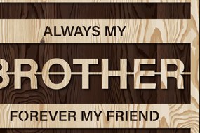 Intra απο ξύλο plywood 3mm-4mm πάχος BROTHER Sign 2 Layers 3d Δίασταση 30x20 cm INTRAFABR-25253046