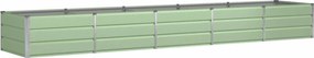 vidaXL Γλάστρα Πράσινο 400 x 80 x 45 cm Ατσάλι