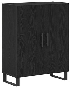 vidaXL Highboard Επιτοίχιο 2 pcs Μαύρη δρυς 69.5 x 34 x 180 εκ.