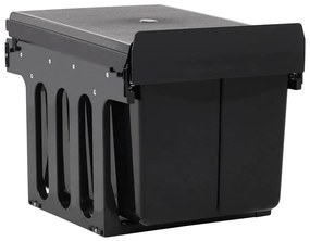 vidaXL Κάδος για Ντουλάπι Κουζίνας Συρόμενος 48 Λίτρων με Soft-Close