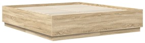 vidaXL Σκελετός Κρεβατιού Δρύς Sonoma 180 x 200 cm Επεξεργασμένο ξύλο