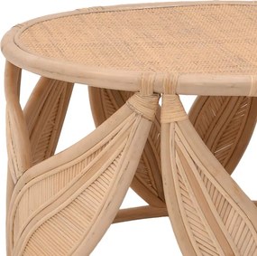 Σαλόνι Ytrone-Siderty σετ 2τεμ rattan σε φυσική απόχρωση 80x80x45 εκ.