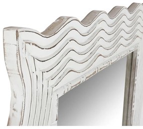 Τοίχο καθρέφτη Home ESPRIT Λευκό Μαρινάτος Scandi 89 x 2,5 x 178 cm