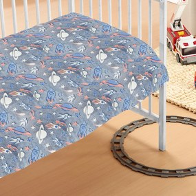 Φωσφοριζέ Κουβέρτα Fleece Αγκαλιάς (70x110) Dimcol Galaxy