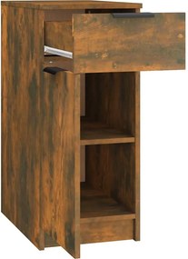 vidaXL Ντουλάπι Γραφείου Καπνιστή Δρυς 33,5x50x75 εκ. Επεξεργ. Ξύλο
