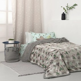 Κουβέρτα Παιδική Blake Grey Palamaiki  Semi-double 160x220cm Flannel.Sherpa
