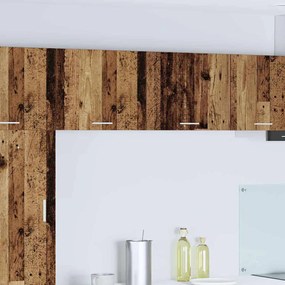 vidaXL Κρεμαστό ντουλάπι 2 pcs Παλαιό Ξύλο και Λευκό 50 x 31 x 40 εκ.