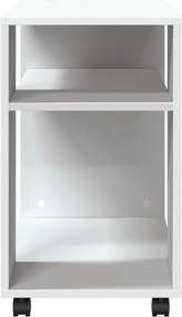 vidaXL Βοηθητικό Τραπέζι με Ρόδες Λευκό 70x35x60 εκ. Επεξεργ. Ξύλο