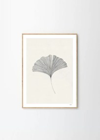 Πόστερ, Ginkgo Leaf, Ana Frois, (40x50) cm, Μαύρο/Εκρού, Sustainable Paper, THE POSTER CLUB