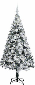 vidaXL Τεχνητό Χριστουγεννιάτικο Δέντρο με 150 LED Λευκό 150 cm