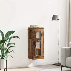 vidaXL Επιτοίχιο ντουλάπι Παλιό Ξύλο 34,5 x 34 x 90 εκ.