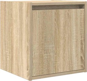 vidaXL Κομοδίνα Επιτοίχια Sonoma Δρυς 38x34x40 εκ.