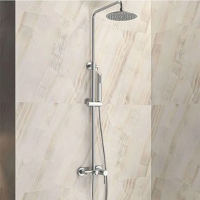 Μπαταρία Σταθερού Ντους Artemis SO551B-S Satin Karag Steel,Abs