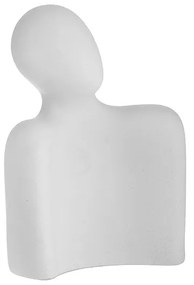 Διακοσμητικό Επιτραπέζιο Κεραμικό Λευκό inart 15x8x20εκ. 3-70-266-0060