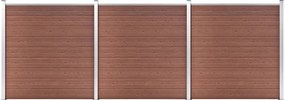 vidaXL Πάνελ Περίφραξης Καφέ 526 x 186 εκ. από WPC