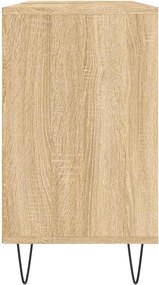 vidaXL Ντουλάπι Μπάνιου Sonoma Δρυς 80 x 33 x 60 εκ. από Επεξεργ. Ξύλο
