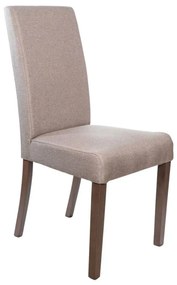 Dining Chair Latina Beige - Walnut 45x51x97 cm 45x51x97 εκ.