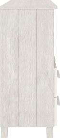vidaXL Ντουλάπι HAMAR Λευκό 85 x 35 x 80 εκ. από Μασίφ Ξύλο Πεύκου