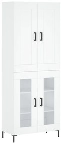 vidaXL Ντουλάπι Λευκό 69,5x34x180 εκ. από Επεξεργασμένο Ξύλο