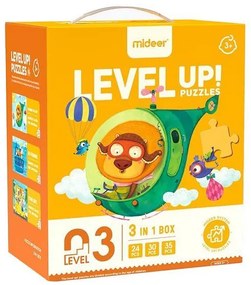 Mideer παζλ 3 σε 1 - Level Up 3 &quot;Free Navigation&quot; 24,30 - 35τμχ  τμχ.